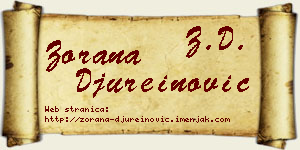 Zorana Đureinović vizit kartica